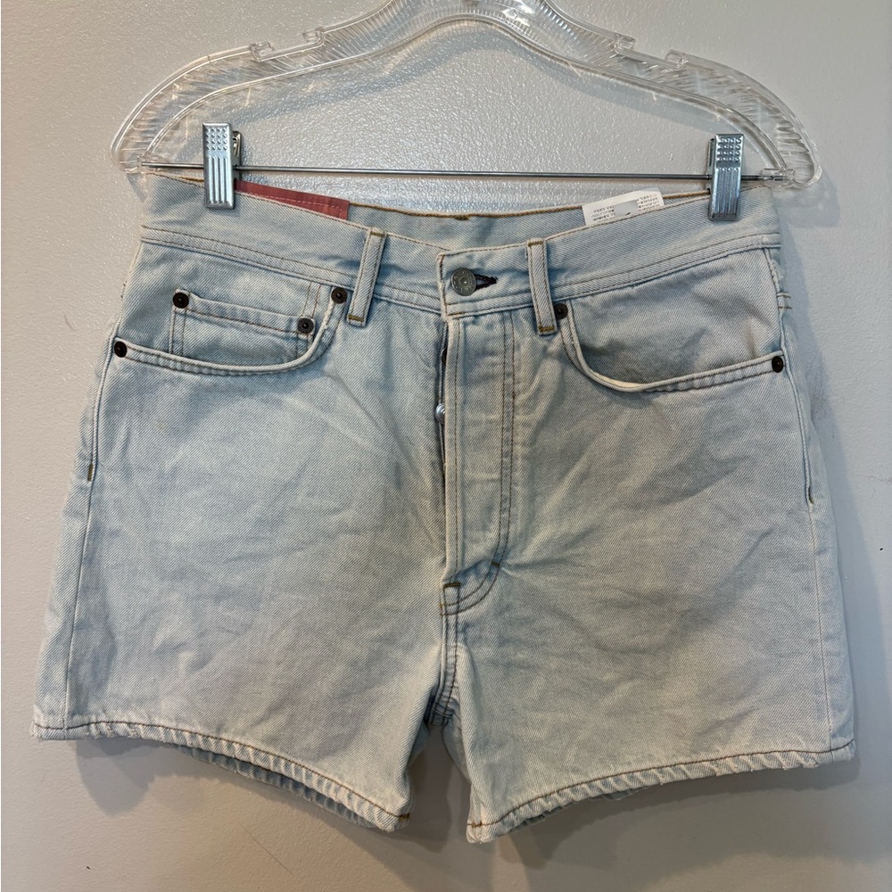 Acne Studios Bla Konst Denim Swamp Shorts Women’s Size 26